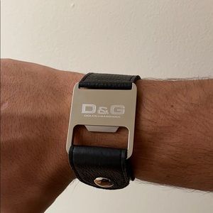 leather silver bracelet